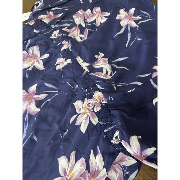 Lane Bryant Blue Floral Purple Dress Women’s Size 26 - Picture 12 of 12